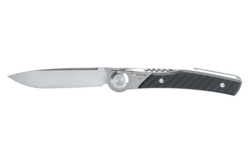 Actilam T3 coltello pieghevole lama forgiata manico in fibra di carbonio 11cm