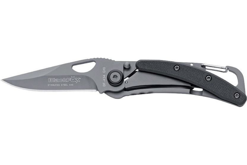 Couteau Black FOX BF.434 mange 9cm G10/titanium noir