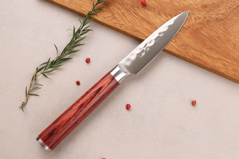 Coffret 2 couteaux Wusaki Pack X50 packwood Santoku + Büro