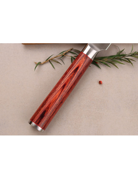 Coffret 2 couteaux Wusaki Pack X50 packwood Santoku + Kontor