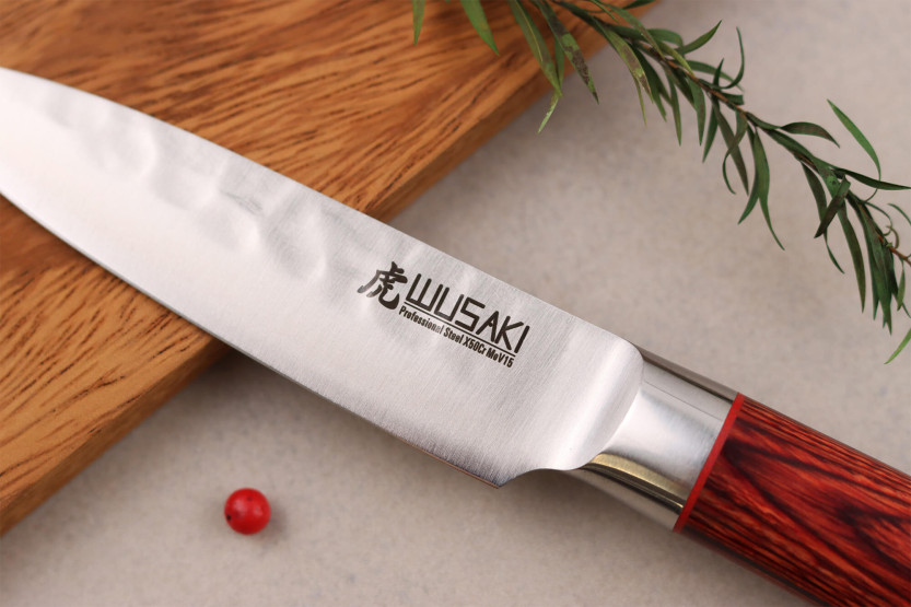Coffret 2 couteaux Wusaki Pack X50 packwood Santoku + Office