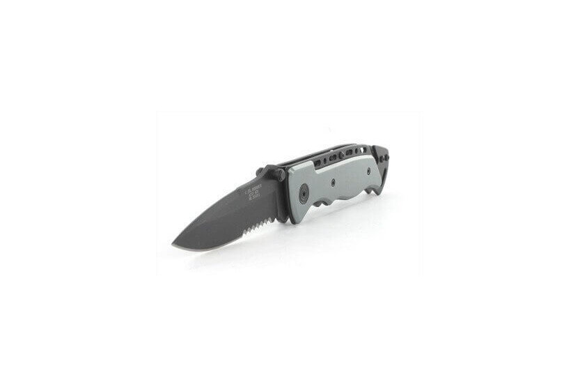210211 lommekniv 12 cm med gråt aluminiumsskaft | Herbertz