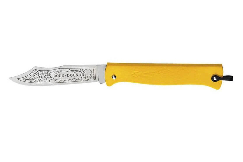 Couteau pliant Douk-Douk lame acier inox manche métal chromé 11cm