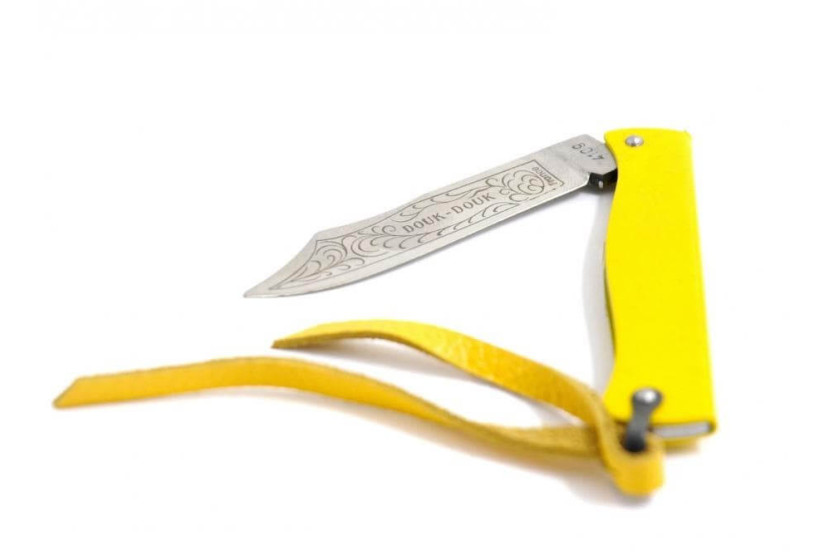 Couteau pliant Douk-Douk lame acier inox manche métal chromé 11cm