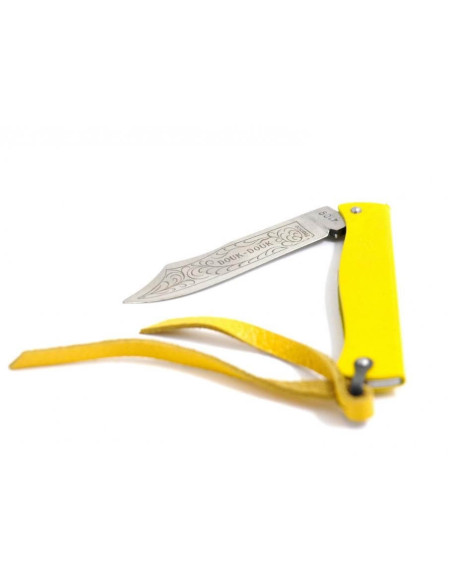 1815.J - Messer Douk-Douk Edelstahl gelber Griff 11cm