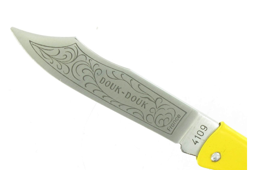 Couteau pliant Douk-Douk lame acier inox manche métal chromé 11cm