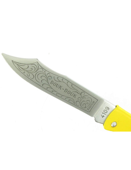 1815.J - Messer Douk-Douk Edelstahl gelber Griff 11cm