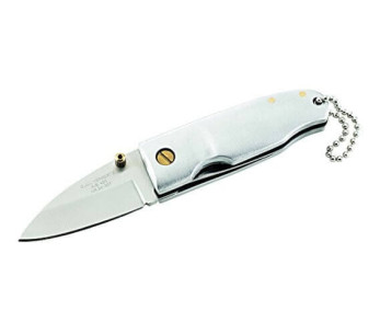 Herbert 241307 lommekniv i stål med 7 cm aluminiumshåndtak + kjede
