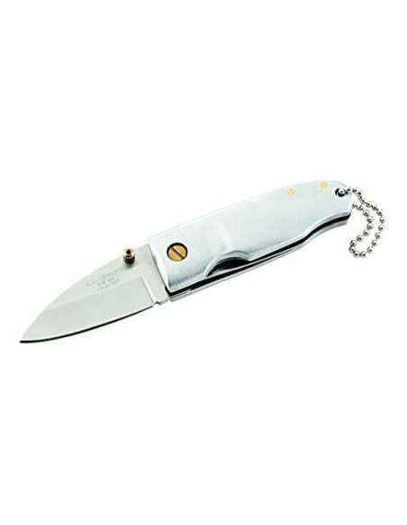Herbert 241307 lommekniv i stål med 7 cm aluminiumshåndtag + kæde