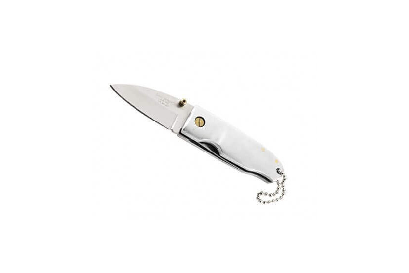 Herbert 241307 lommekniv i stål med 7 cm aluminiumshåndtag + kæde