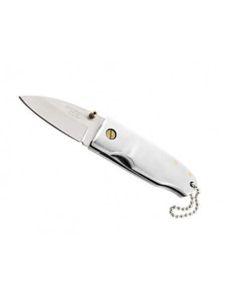 Herbert 241307 lommekniv i stål med 7 cm aluminiumshåndtak + kjede