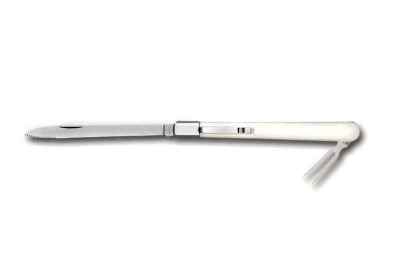 Coltello da degustazione per formaggi Bargoin in acciaio inox da 11 cm