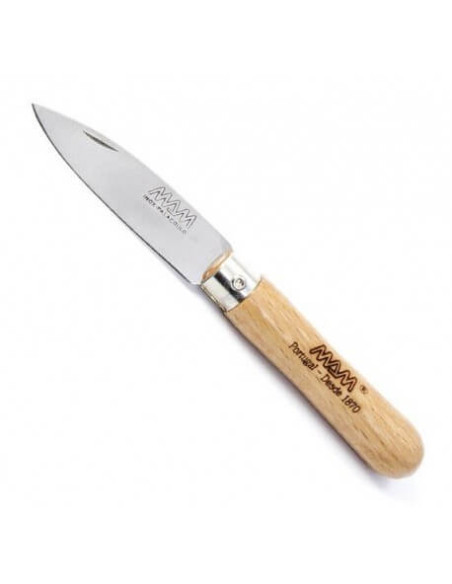 Navaja plegable MAM 7,5cm mango de madera de haya