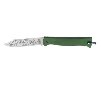 1815.V - Douk-Douk-kniv i rustfritt stål med grønt skaft 11 cm