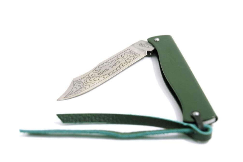 1815.V - Cuchillo Douk-Douk acero inoxidable mango verde 11cm