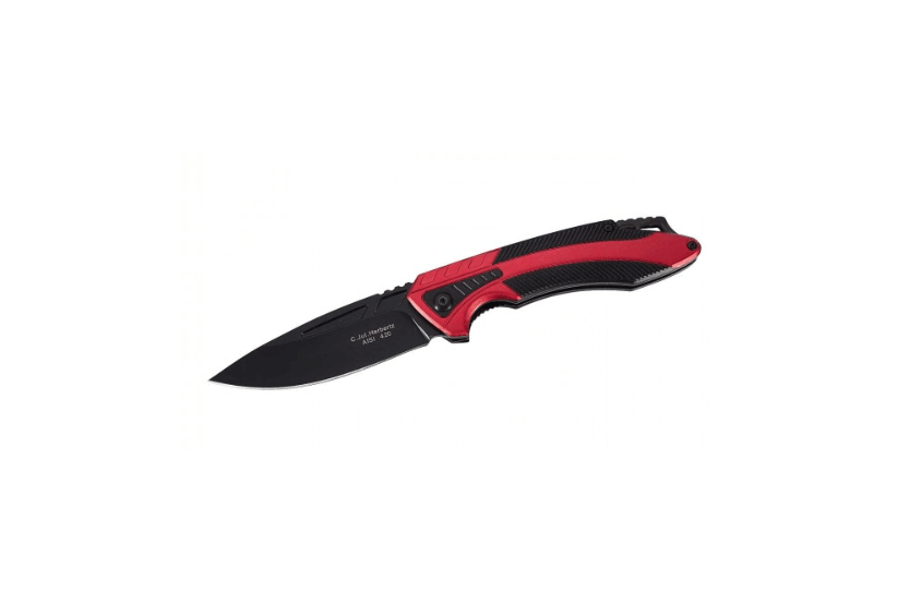 Herbertz 576812 röd svart aluminium fickkniv
