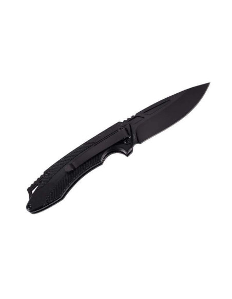 Couteau pliant Herbertz 576812 manche alu rouge/noir 12cm + clip