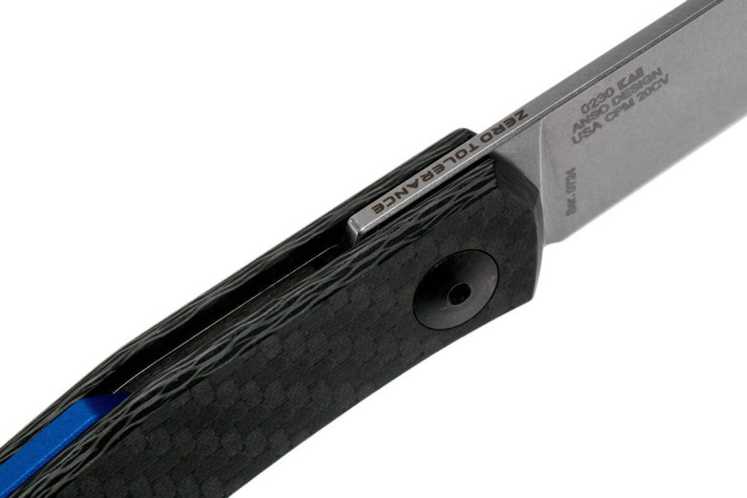 ZT0230 Coltello pieghevole Zero Tolerance con manico in fibra di carbonio da 9,5 cm