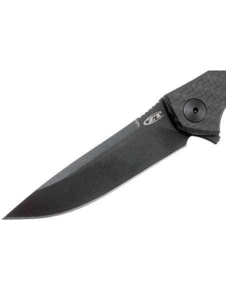Couteau pliant Zero Tolerance ZT0450CF manche fibre de carbone et titanium noir 10,4cm
