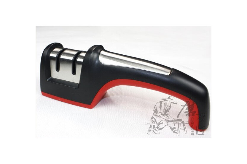 TAIDEA Afilador de cuchillos manual bidireccional 2 muelas de diamante y cerámica