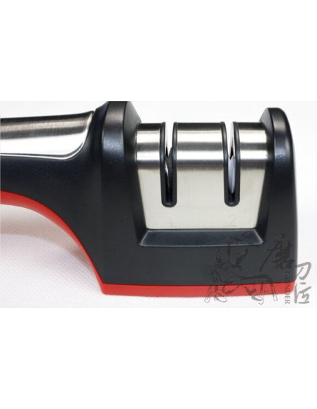 TAIDEA Afilador de cuchillos manual bidireccional 2 muelas de diamante y cerámica