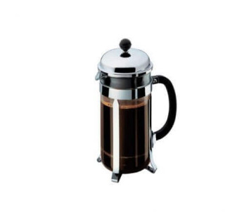 Cafeteira com filtro de vidro CHAMBORD em aço inoxidável Bodum - 1L