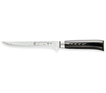 Cuchillo deshuesador japonés Tamahagane Kyoto Hoja de acero Damasco VG5 16cm