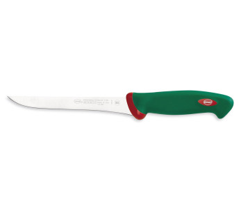 Cuchillo deshuesador profesional SANELLI Premana, hoja fina 18cm, mango verde