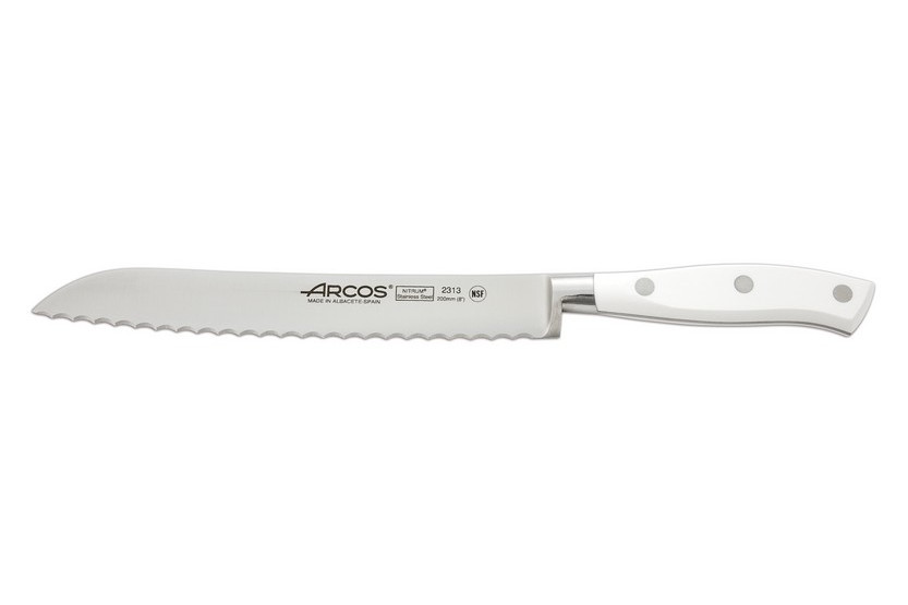 Couteau à pain forgé lame 20cm Riviera White Arcos