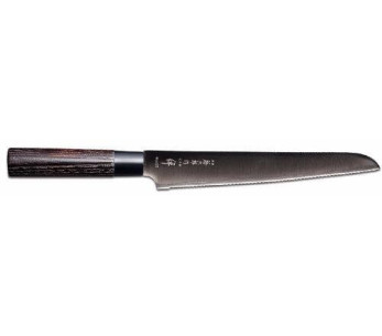 Tojiro Zen Musta japanilainen leipäveitsi 21cm terä