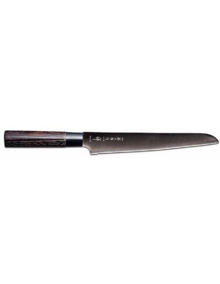 Tojiro Zen sort japansk brødkniv med 21 cm blad