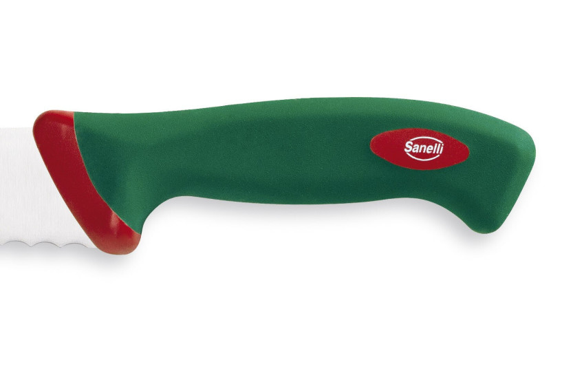 Brotmesser SANELLI Premana gezackte Klinge 32cm grüner Griff