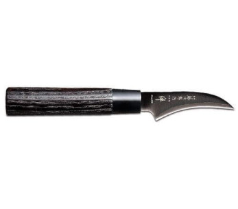 Japanisches Vogelschnabelmesser 7cm Tojiro Zen Black