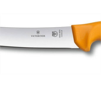 Couteau de boucher professionnel Victorinox SWIBO lame étroite renversée acier inox 22cm 2