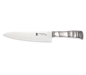 Couteau de chef japonais Tamahagane Bamboo Kyoto lame 24cm acier Damas VG5