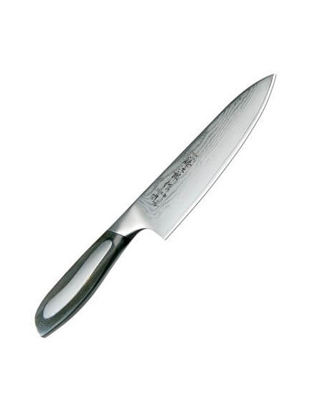 TOJIRO Flash kokkekniv med 16 cm damaskusblad