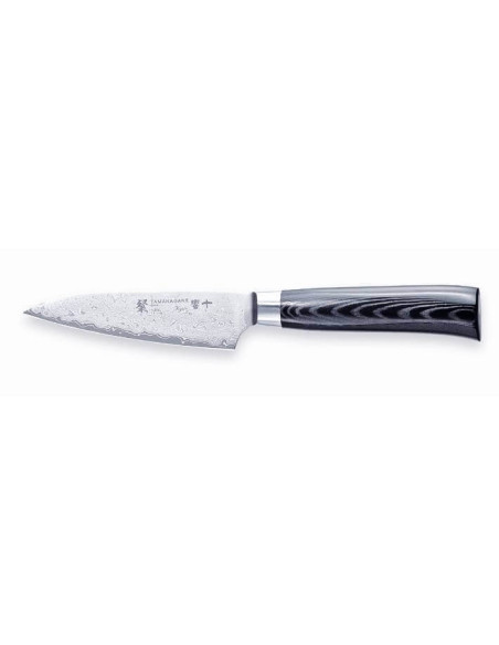 Japanisches Schälmesser Tamahagane Kyoto Klinge 9cm Damaststahl VG5
