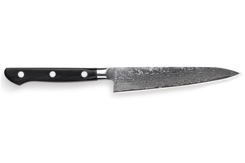 Faca para legumes japonesa Tojiro Damascus Pro com 13,5 cm de comprimento - aço SGPS de alta qualidade