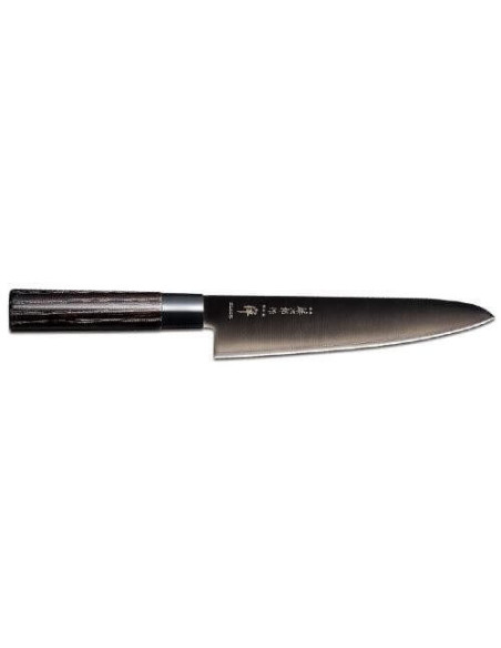Faca do chef japonesa Tojiro Zen preta, 21 cm de lâmina