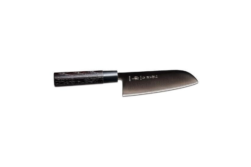 Japanisches Santokumesser Tojiro Zen Black Stahlklinge 17cm