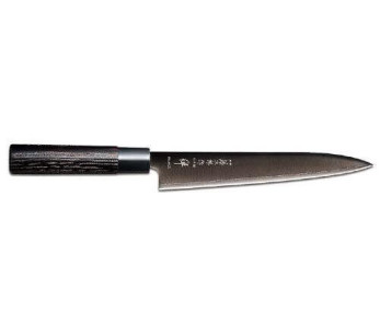 Tojiro Zen Musta japanilainen Viipalointiveitsi 21cm terä