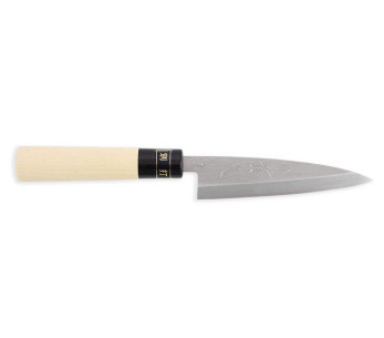 Kaisaki japanske Universalkniv JIKKO Betsuuchi 12 cm blad i hvitt stål magnoliahåndtak