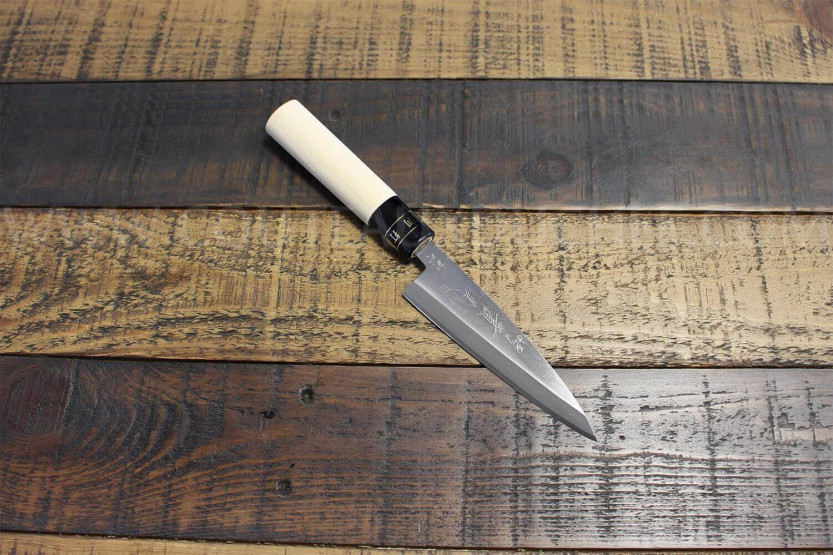 Kaisaki japanske Universalkniv JIKKO Betsuuchi 12 cm blad i hvitt stål magnoliahåndtak