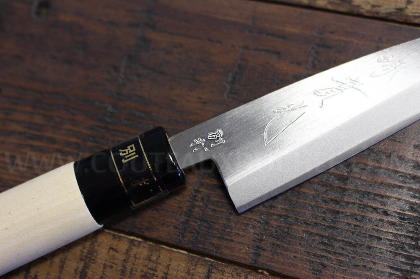 Kaisaki japansk Allkniv JIKKO Betsuuchi 12cm blad i vitt stål magnolia handtag