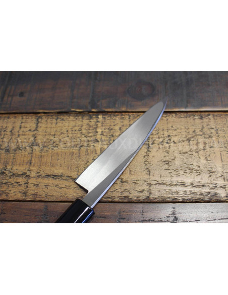 Kaisaki Japanse messen JIKKO Betsuuchi 12cm lemmet in wit staal magnolia handvat