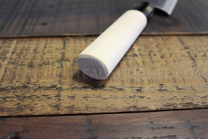 Kaisaki japanske Universalkniv JIKKO Betsuuchi 12 cm klinge i hvidt stål magnolia håndtag