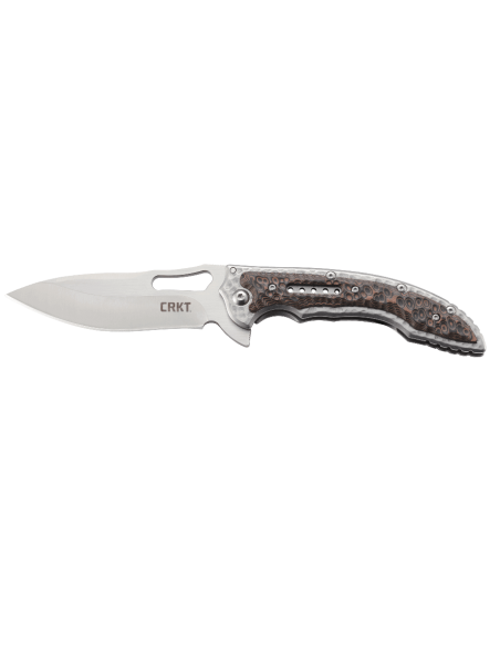 CRKT FOSSIL 5470 coltello pieghevole con manico martellato da 12,6 cm