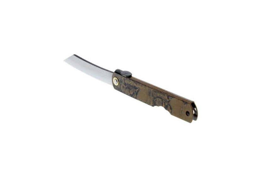 Higonokami Taschenmesser 10cm braun Karbonklinge