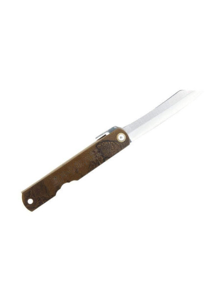Higonokami taskuveitsi 10cm ruskea hiiliterä 10cm ruskea hiiliterä