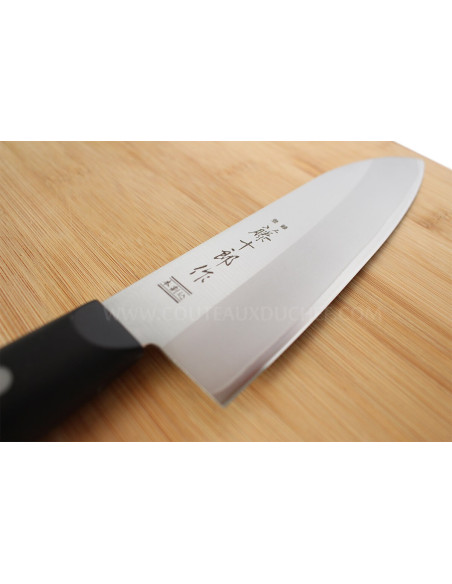 Couteau santoku japonais Tojiro DP Eco lame 17cm manche riveté